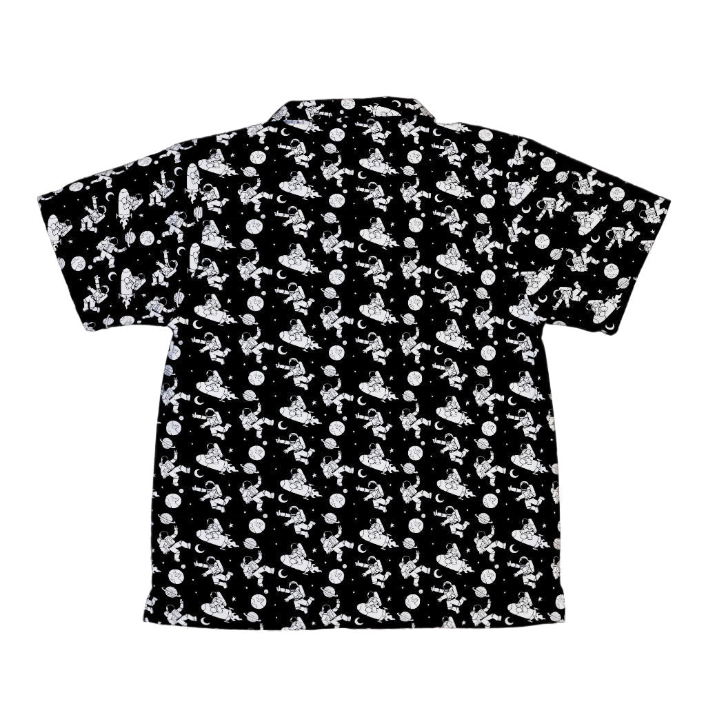 Cosmic Explorers Space Youth Hawaiian Shirt - Design by Tobe Fonseca - outer space & astronaut print - Q3