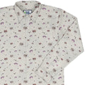 Crab Spread Long Sleeve Button Up Shirt Geek Nerd adult sizing Design by Vlad Mel FLOW DESC WRITING
