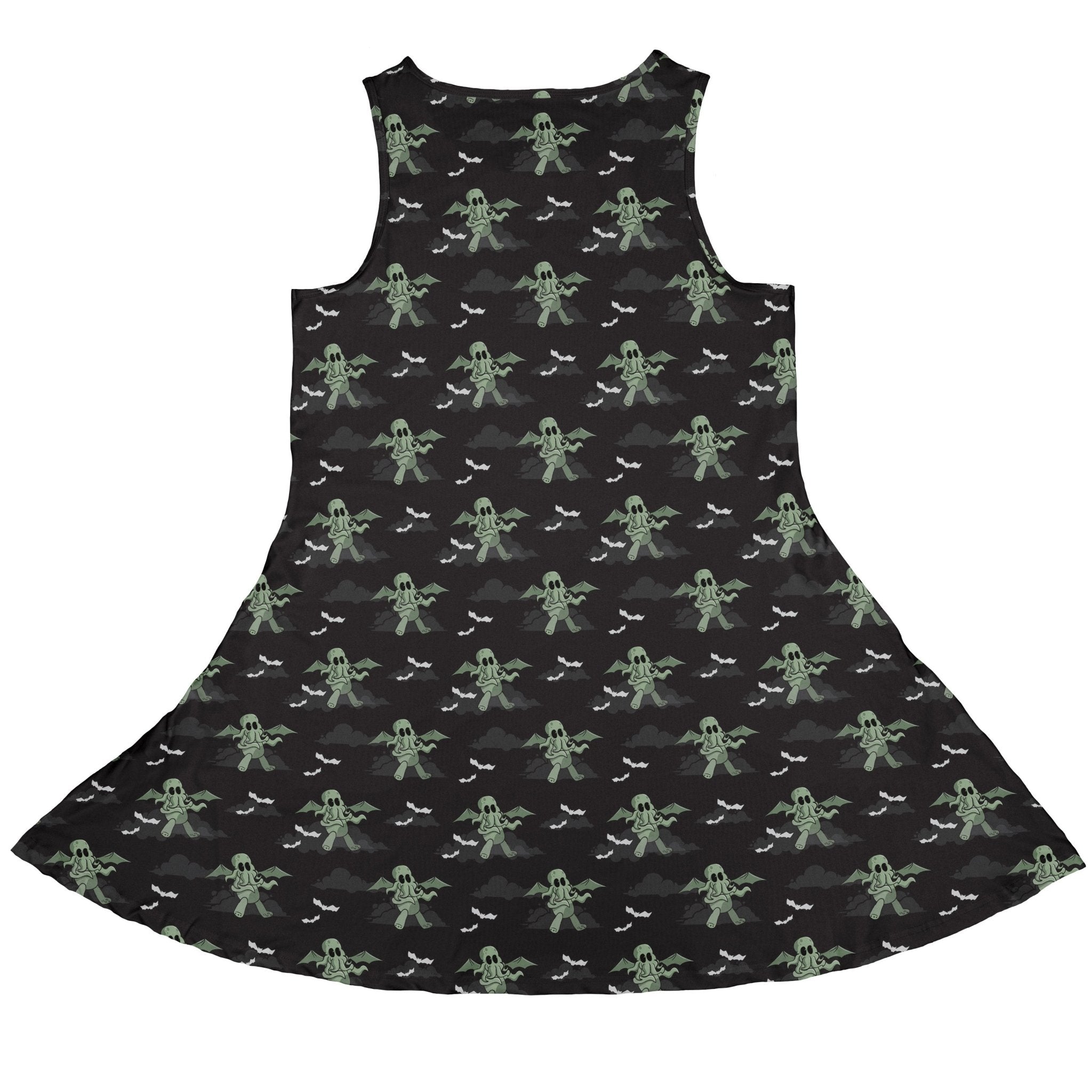 Cthlhu fog Dress Geek Nerd Fantasy Prints halloween lx - C
