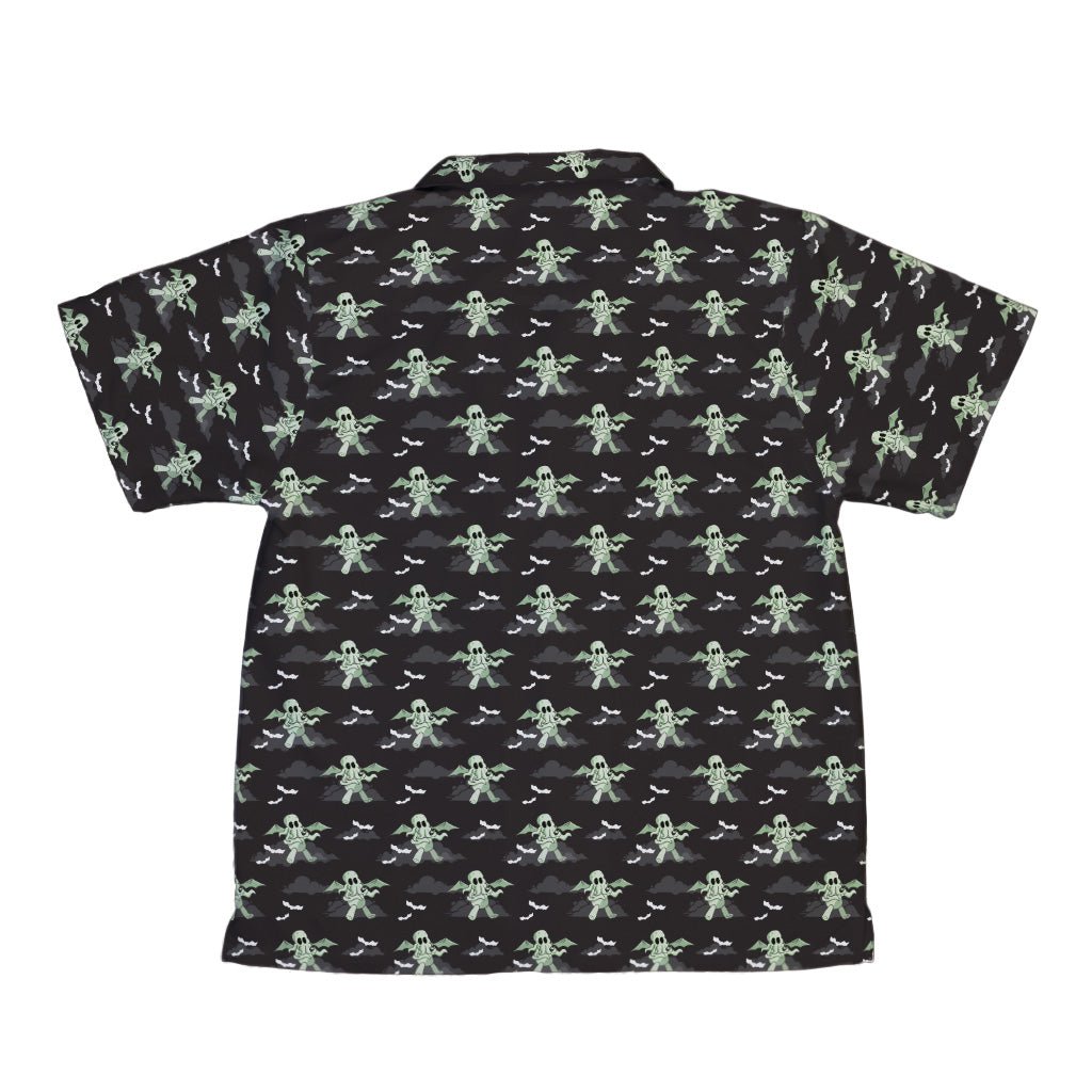 Cthlhu fog Youth Hawaiian Shirt Geek Nerd Fantasy Prints halloween q4