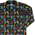 Cute Baby Dragons Long Sleeve Button Up Shirt Geek Nerd adult sizing Animal Patterns Designs by Nathan