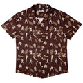 Dnd Barbarian Class Hawaiian Button Up Shirt - adult sizing - Designs by Nathan - dnd & rpg print