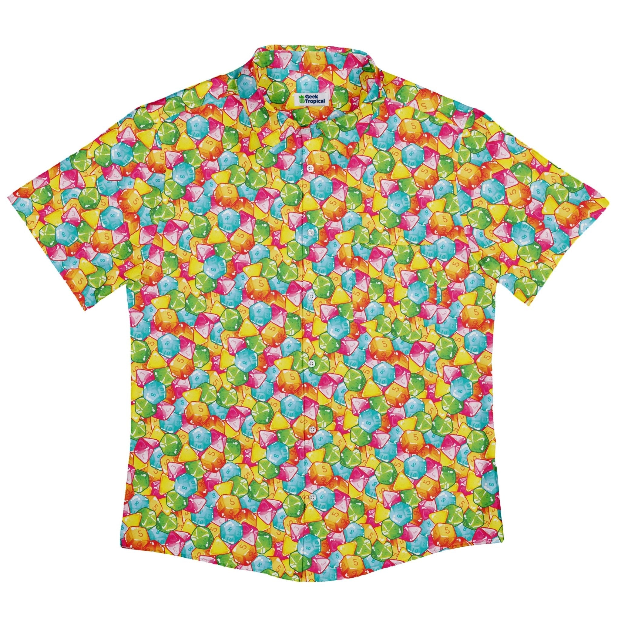 Nerdy DND Gummies Button Up Shirt