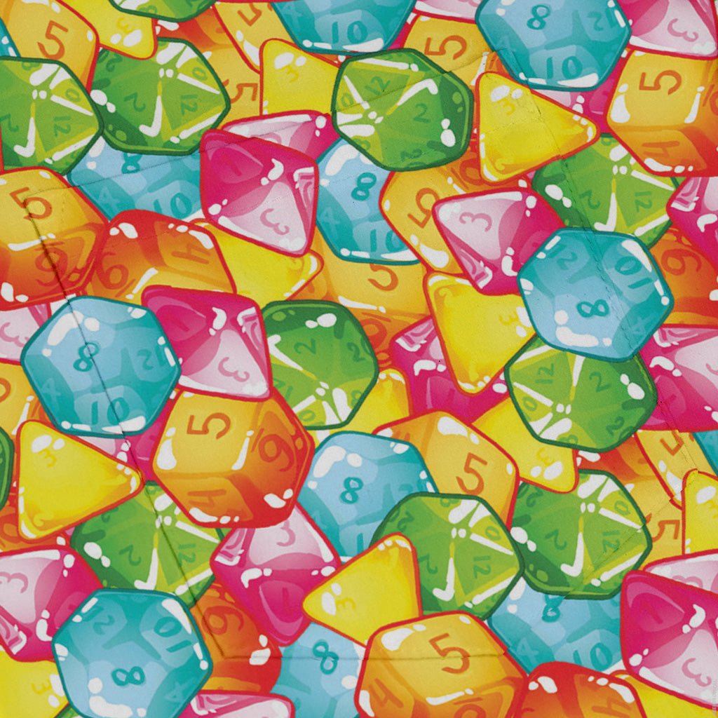 Nerdy DND Gummies Long Sleeve Button Up Shirt