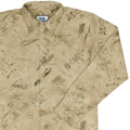 Da Vinci Mechanical Marvels Long Sleeve Button Up Shirt Geek Nerd adult sizing Designs by Nathan FLOW DESC WRITING