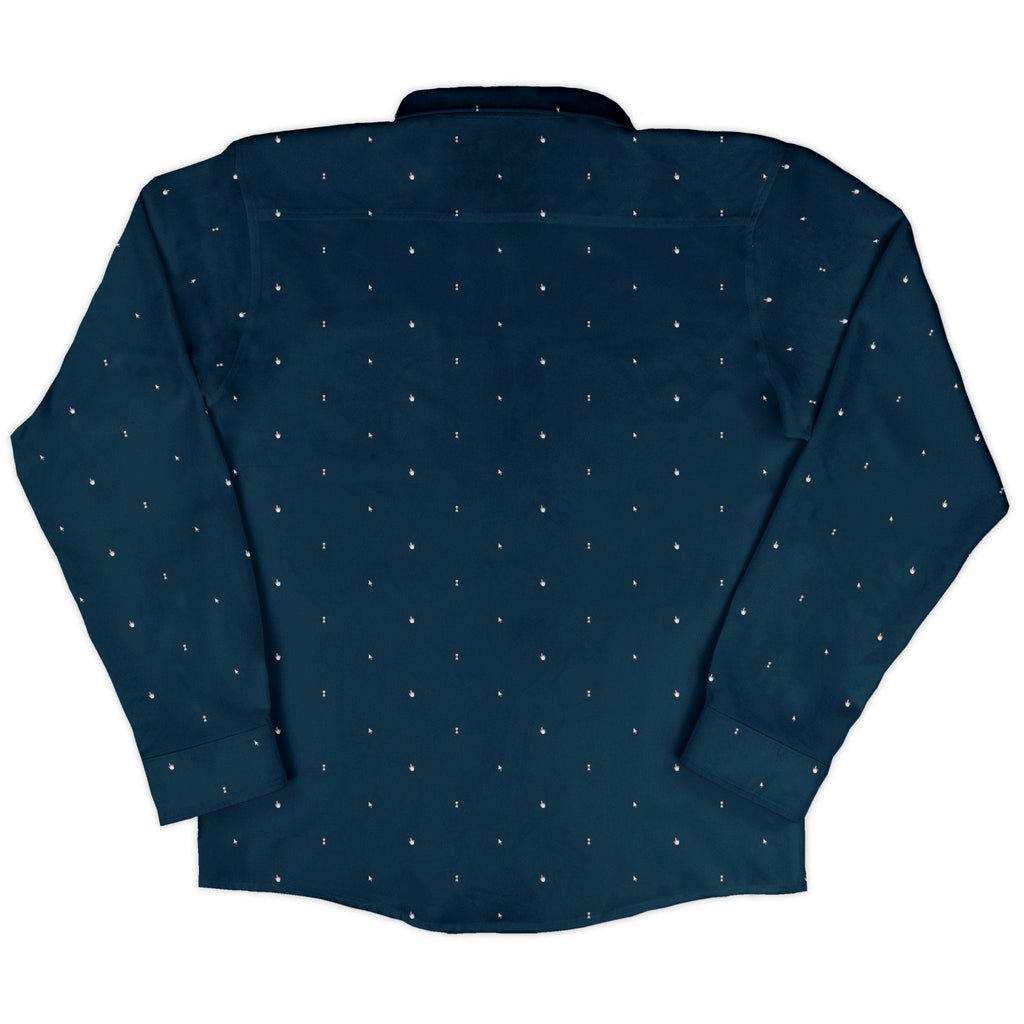 Dark Mouse Long Sleeve Button Up Shirt Geek Nerd adult sizing computer print Design by Claire Murphy