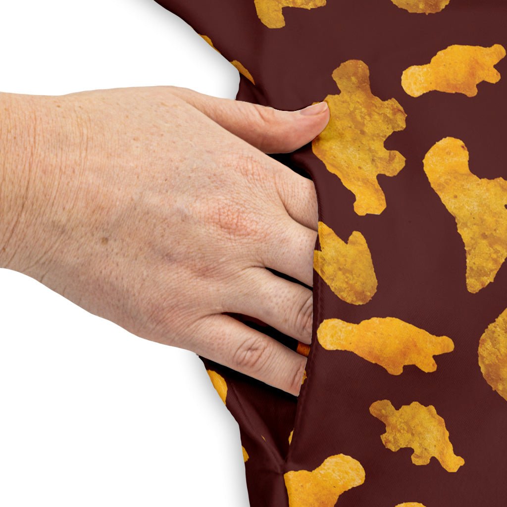 Dinosaur Chicken Nuggets Red Dress Geek Nerd Design by Random Galaxy dinosaur print lx - C