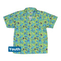 Dinosaur Bone Digs Youth Hawaiian Shirt Geek Nerd Design by Julie Kitzes dinosaur print funny prints