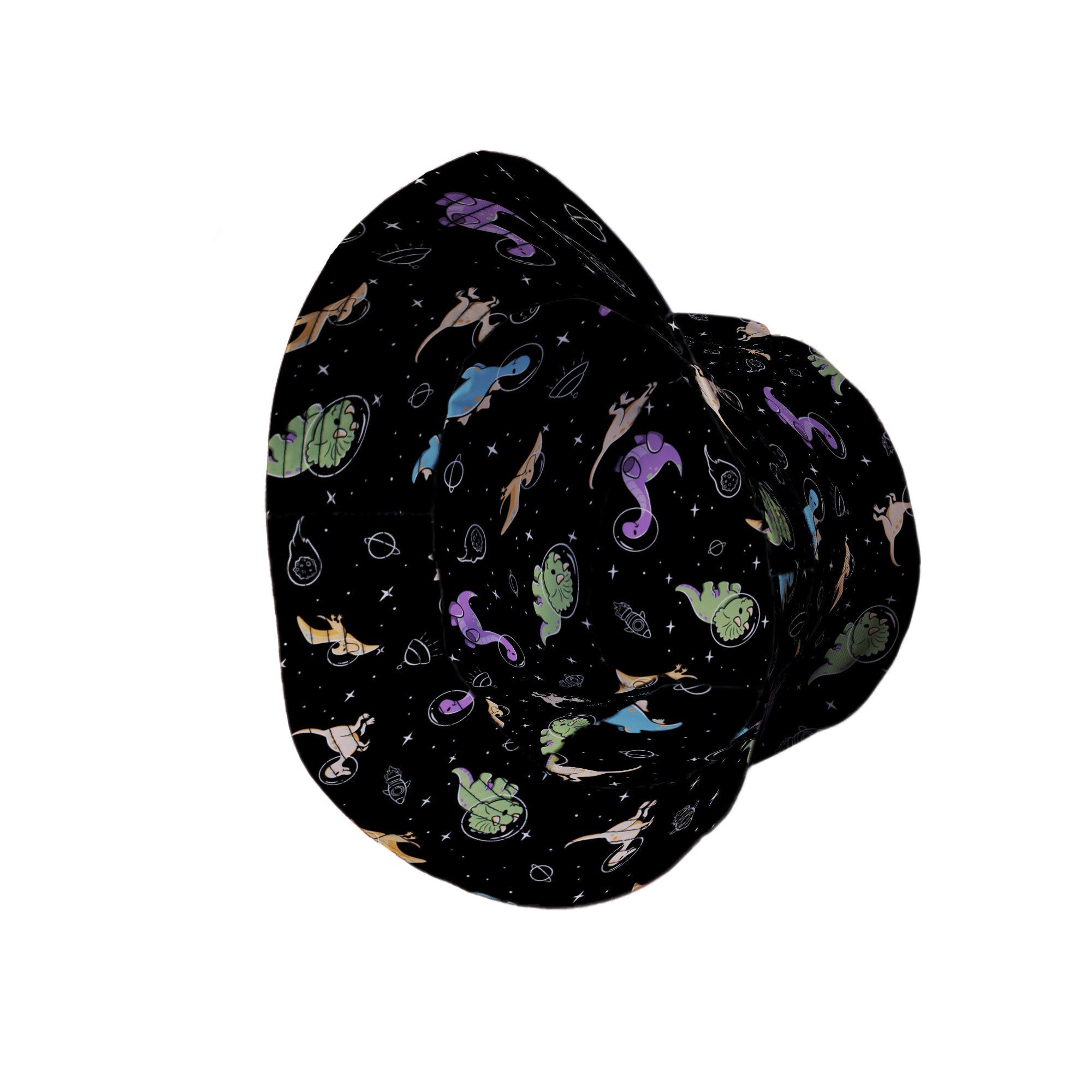 Dinostellar Space Dinosaurs Bucket Hat Geek Nerd 0925 Design by Tobe Fonseca dinosaur print