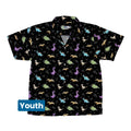 Dinostellar Space Dinosaurs Youth Hawaiian Shirt Geek Nerd 0925 Animal Patterns Design by Tobe Fonseca