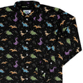 Dinostellar Space Dinosaurs Long Sleeve Button Up Shirt Geek Nerd 0925 adult sizing All Adult Button Up Shirts