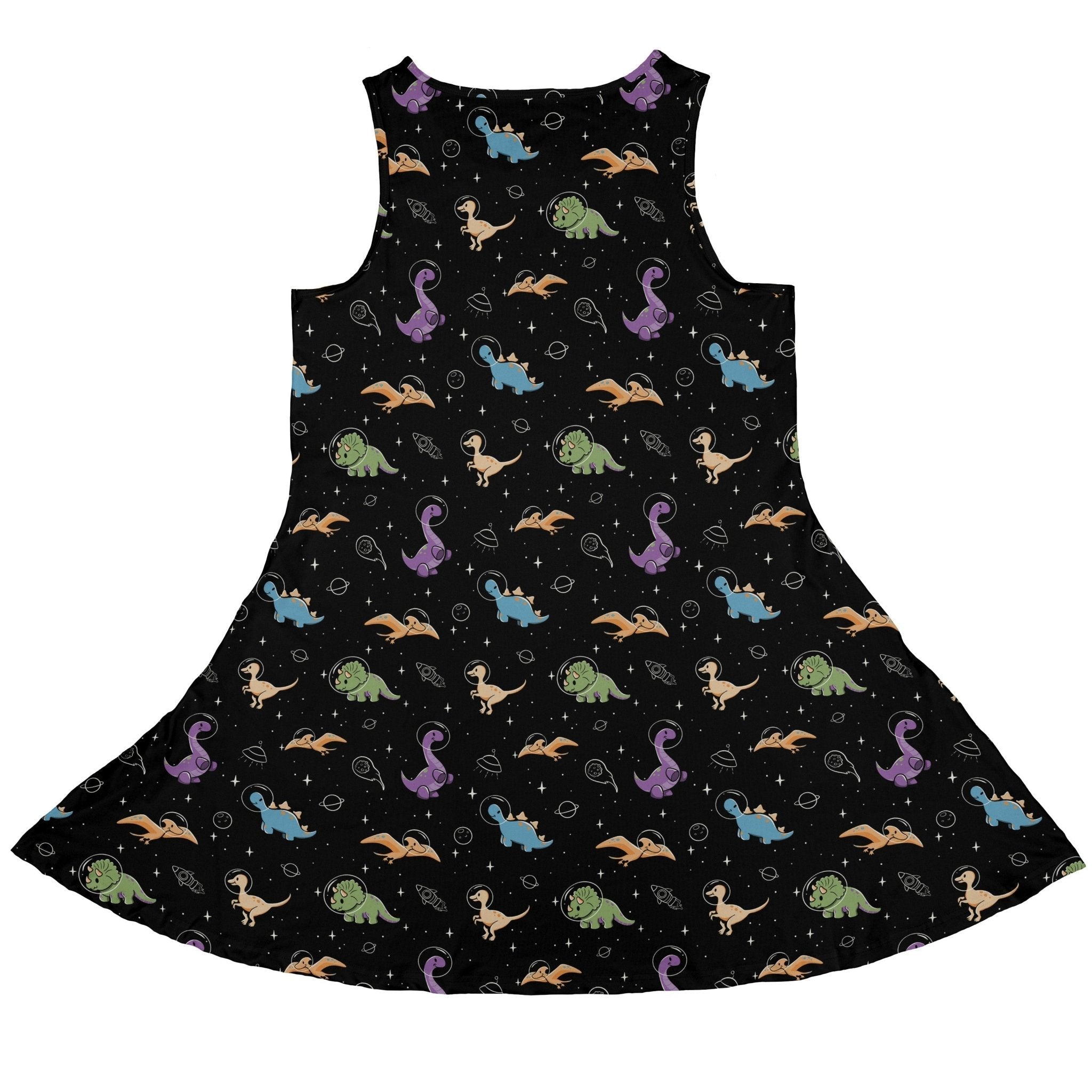 Dinostellar Space Dinosaurs Dress Geek Nerd 0925 Animal Patterns Design by Tobe Fonseca