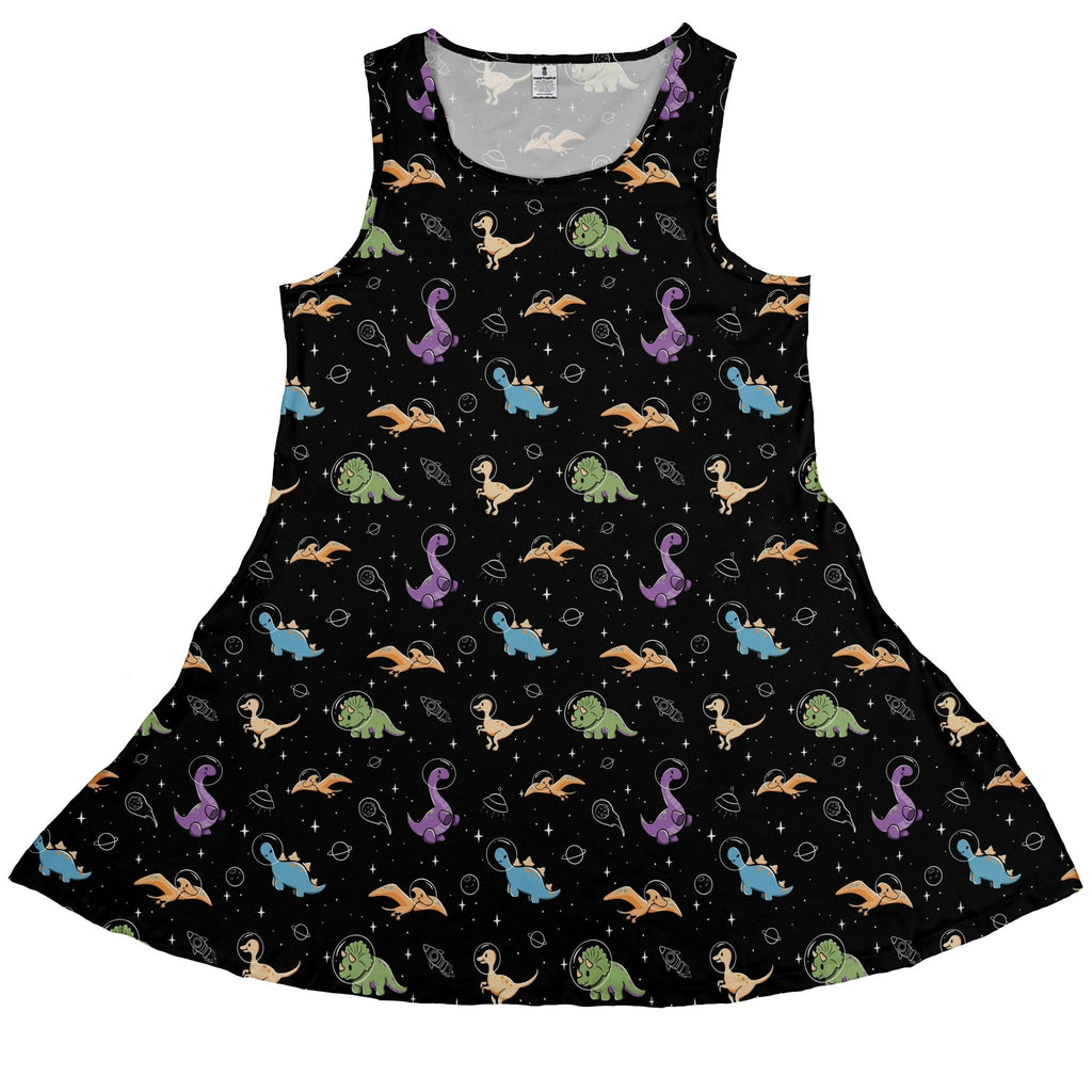 Dinostellar Space Dinosaurs Dress Geek Nerd 0925 Animal Patterns Design by Tobe Fonseca