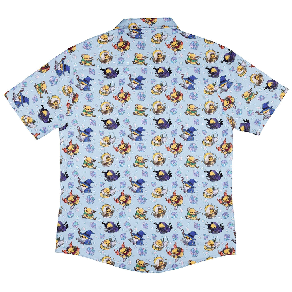 DnD Rubber Ducks Button Up Shirt Geek Nerd adult sizing Design by Ardi Tong dnd & rpg print