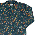 Dnd Adventure Long Sleeve Button Up Shirt Geek Nerd adult sizing dnd & rpg print FLOW DESC WRITING