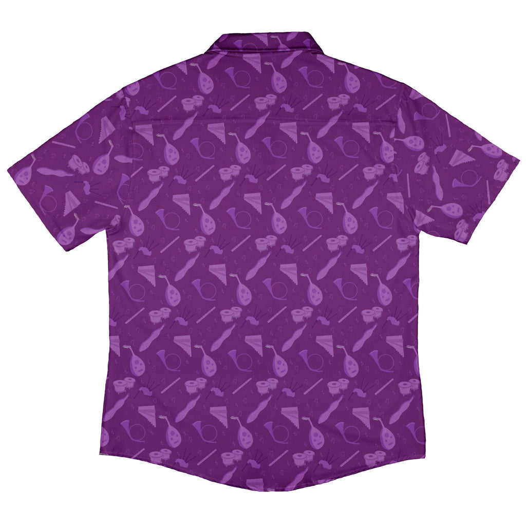Dnd Bard Class Button Up Shirt - adult sizing - Design by Heather Davenport - dnd & rpg print