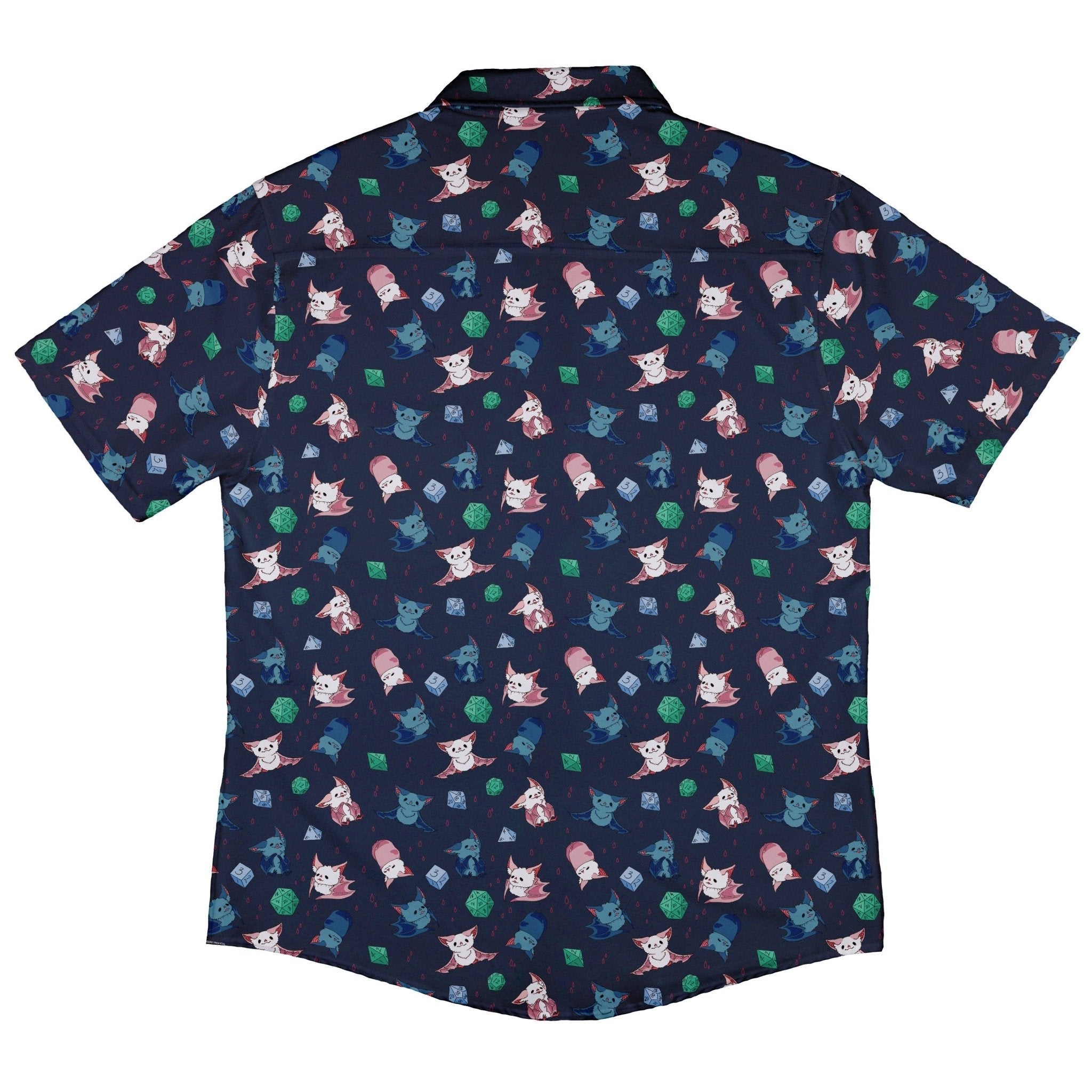 Dnd Bat Familiars Button Up Shirt - adult sizing - Design by Ardi Tong - dnd & rpg print