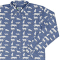 Dnd Dice Cats Long Sleeve Button Up Shirt Geek Nerd adult sizing Animal Patterns Design by Heather Davenport