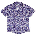 Dnd Dice Swirls Purple Button Up Shirt Geek Nerd 0925 adult sizing All Adult Button Up Shirts