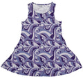 Dnd Dice Swirls Purple Dress Geek Nerd 0925 Designs by Nathan dnd & rpg print
