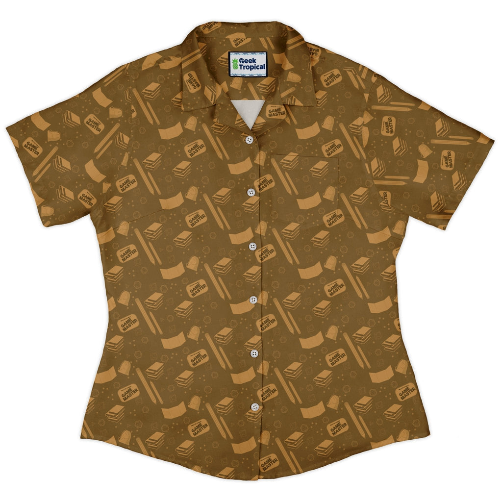 Dnd Dungeon Master Curvy Button Up Shirt Geek Nerd Design by Heather Davenport dnd & rpg print Dnd Classes