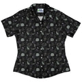 Dnd Dungeon Monsters Midnight Curvy Button Up Shirt Geek Nerd Designs by Nathan dnd & rpg print Q3