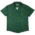 Green Dragon Scales Button Up Shirt - adult sizing - Designs by Nathan - dnd & rpg print