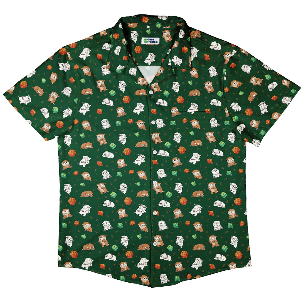 Dnd Owlbears Button Up Shirt - adult sizing - Design by Ardi Tong - dnd & rpg print