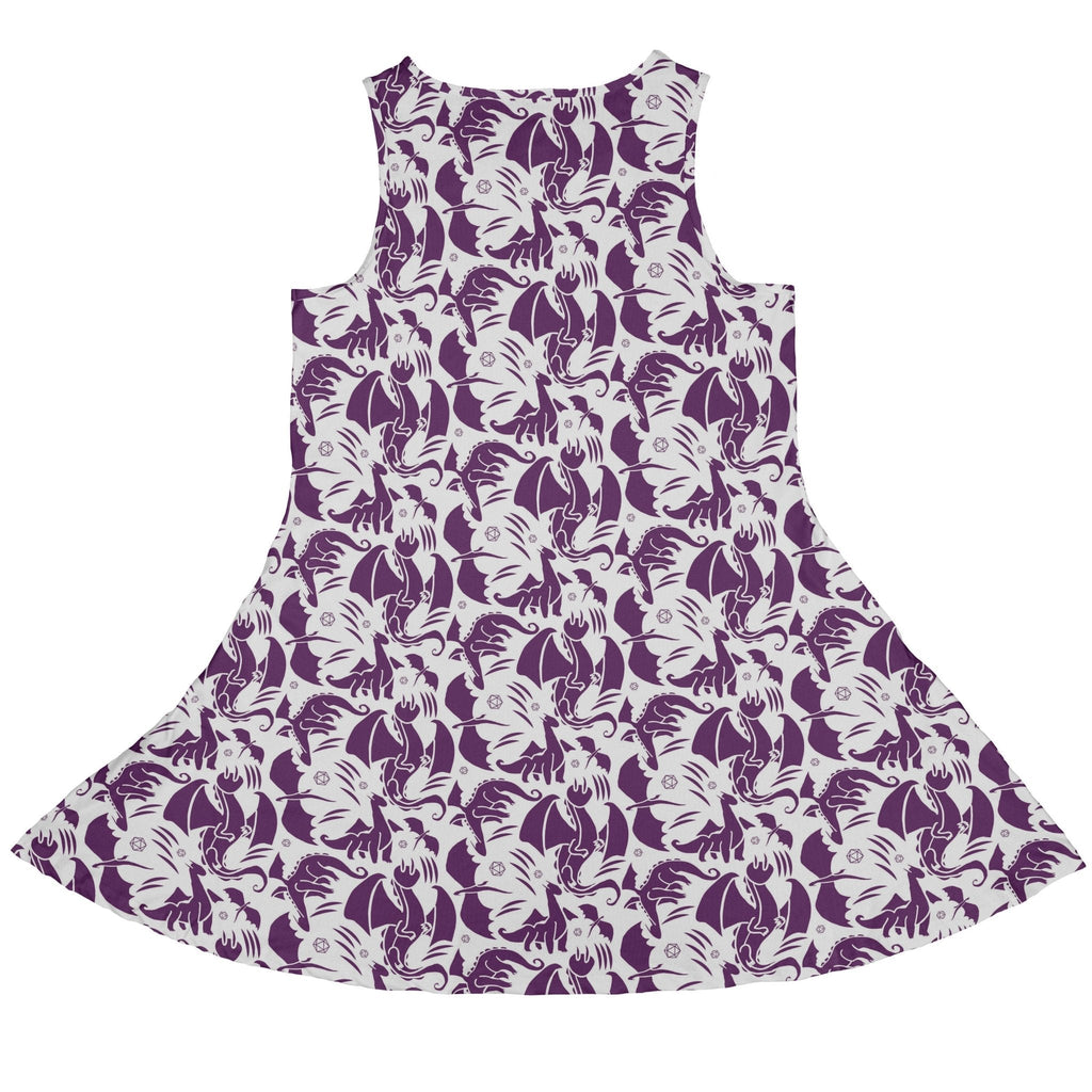 Dnd Purple Dragons Dress Geek Nerd Design by Heather Davenport dnd & rpg print Fantasy Prints