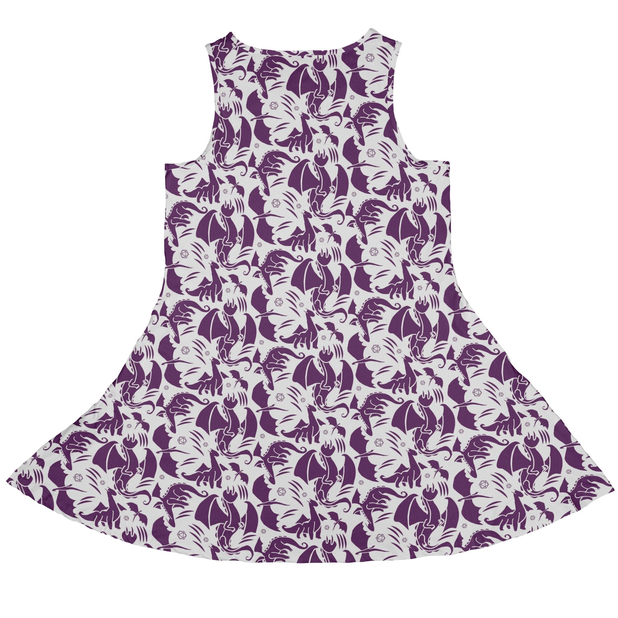 Dnd Purple Dragons Dress Geek Nerd Design by Heather Davenport dnd & rpg print Fantasy Prints