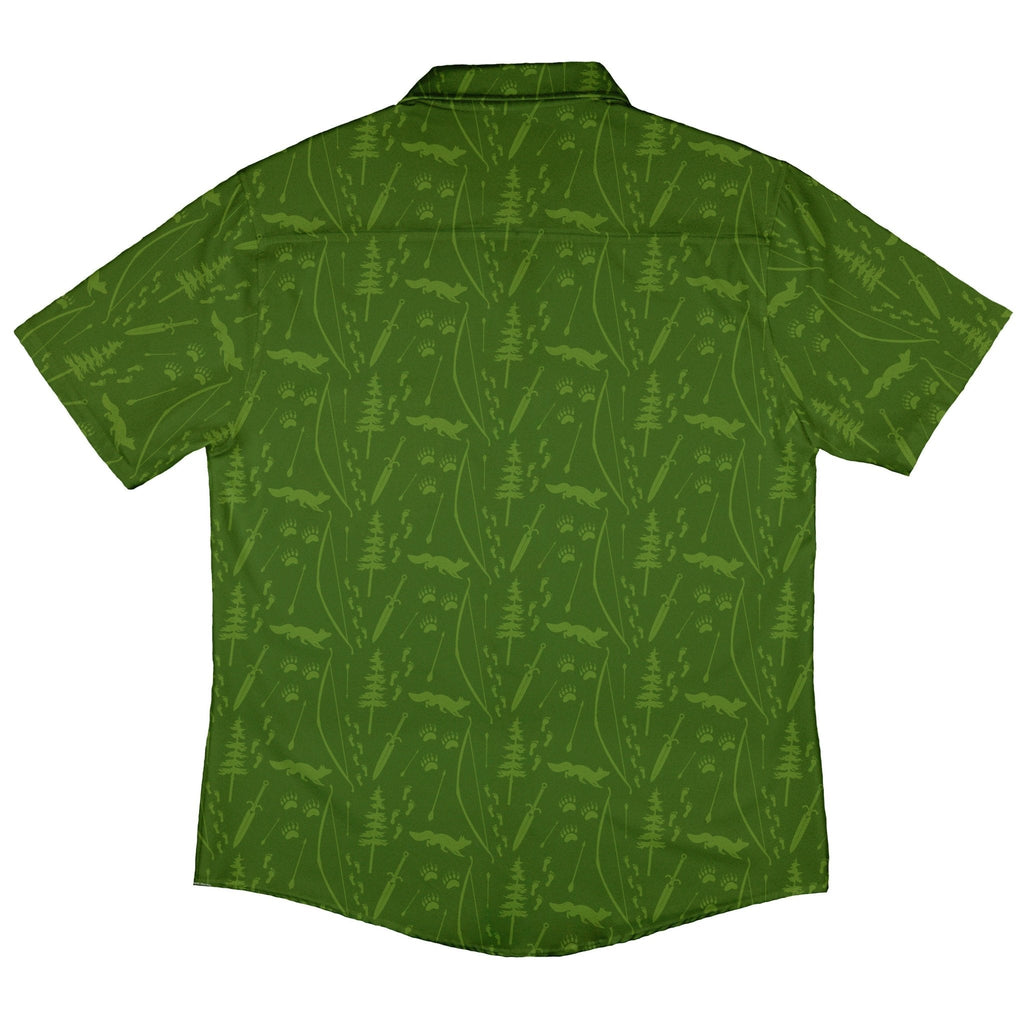 Dnd Ranger Class Button Up Shirt - adult sizing - Design by Heather Davenport - dnd & rpg print