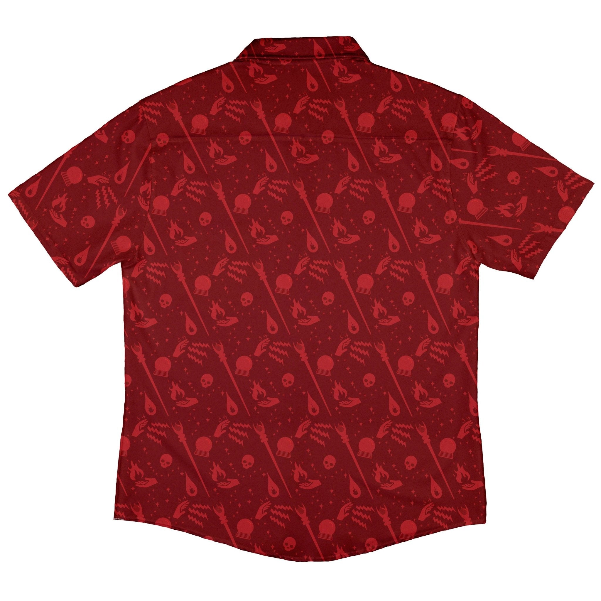 Dnd Sorcerer Class Button Up Shirt - adult sizing - Design by Heather Davenport - dnd & rpg print