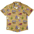Dragon Bookworm Button Up Shirt - adult sizing - Book Prints - Design by Amy Brown