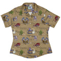 Dragon Bookworm Curvy Button Up Shirt Geek Nerd Book Prints Design by Amy Brown Fantasy Prints