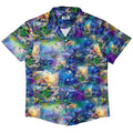 Dragon Chase Button Up Shirt - adult sizing - Animal Patterns - Designed by Rose Khan