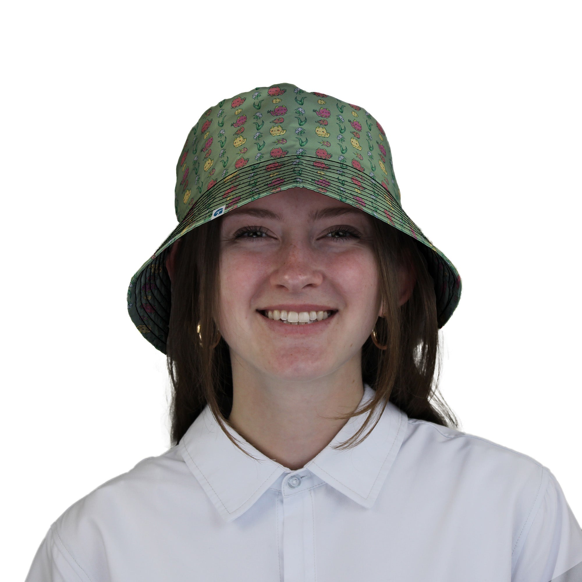Dragon Fruit Green Bucket Hat Geek Nerd anime Design by Ardi Tong lx - B