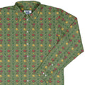 Dragon Fruit Green Long Sleeve Button Up Shirt Geek Nerd adult sizing anime Design by Ardi Tong