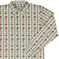 Dragon Fruit Seed Long Sleeve Button Up Shirt Geek Nerd adult sizing anime Design by Ardi Tong