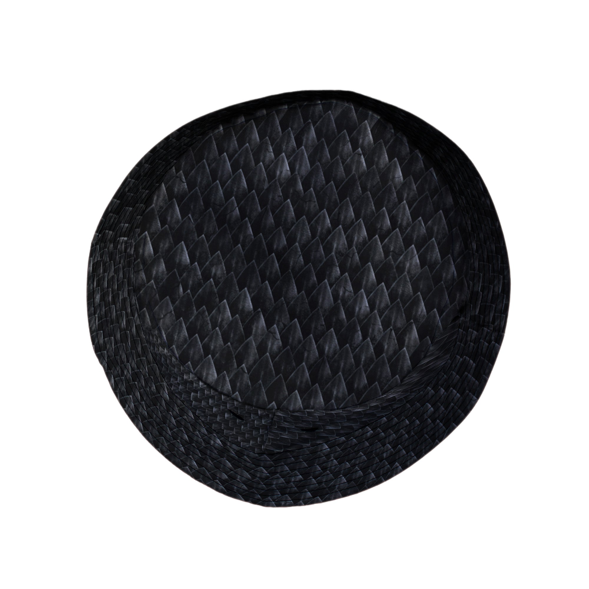 Nerdy Dragon Scales Black Bucket Hat