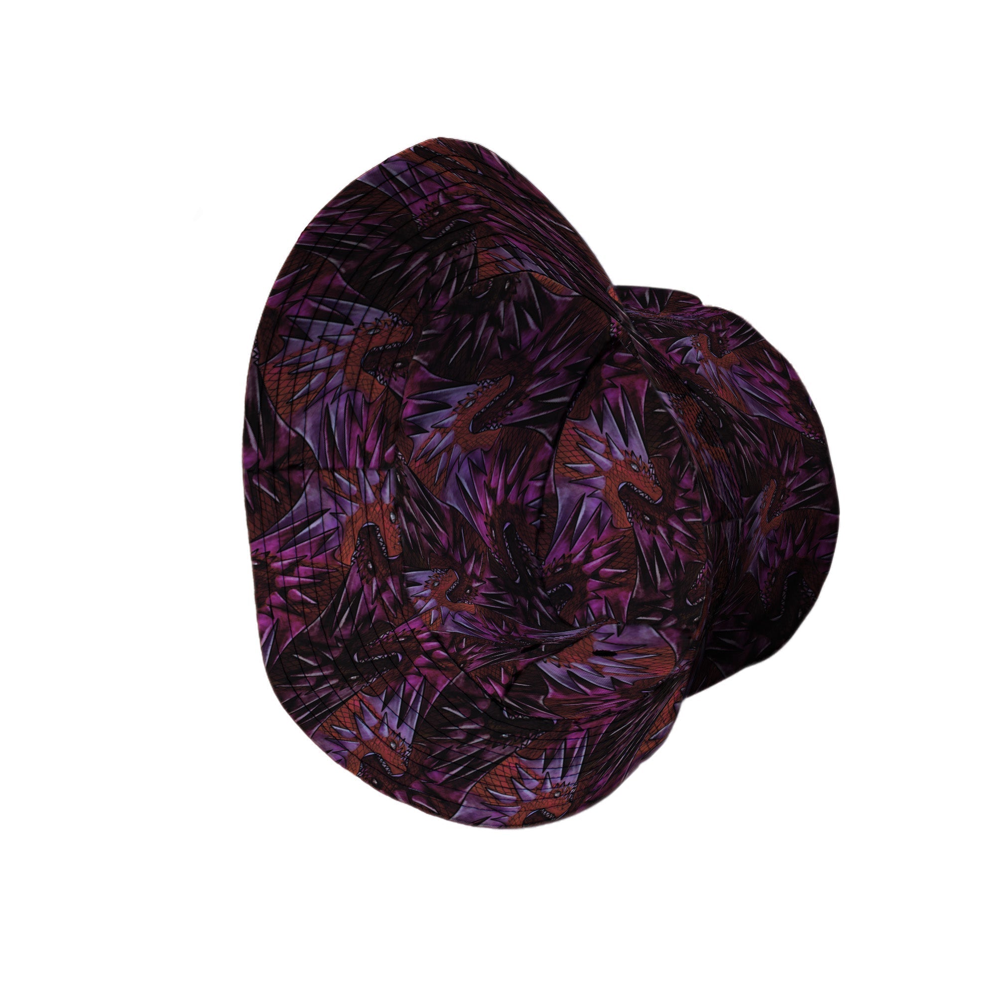 Dragon Weaving Inferno Fire Bucket Hat Geek Nerd Designs by Nathan fantasy prints lx - B