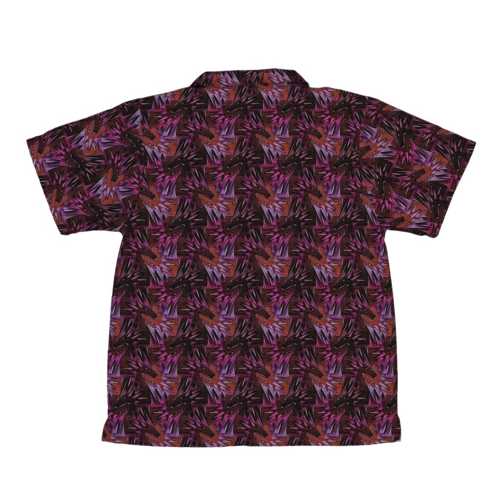 Dragon Weaving Inferno Fire Youth Hawaiian Shirt Geek Nerd Designs by Nathan fantasy prints q225