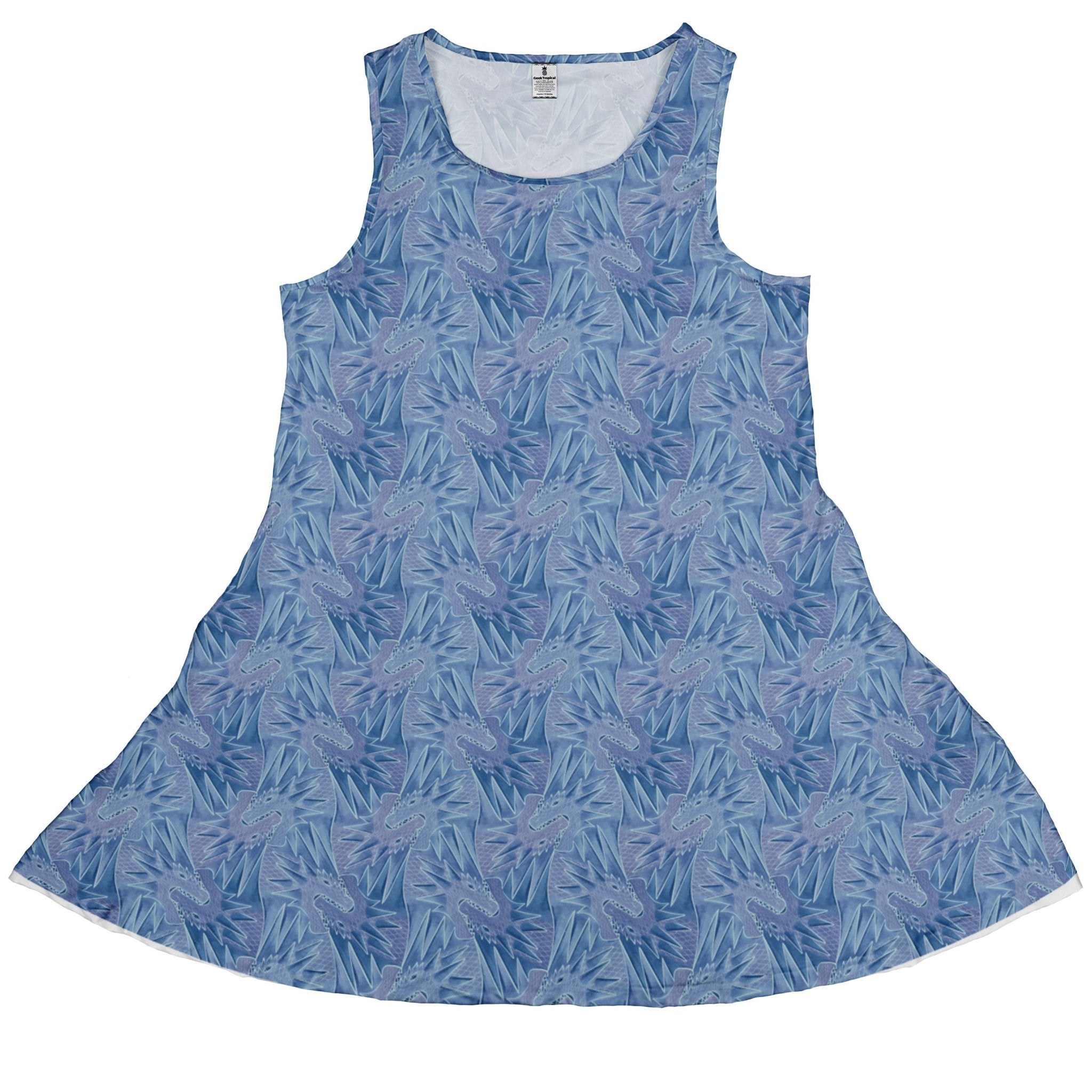 Dragon Weaving Inferno Frost Dress Geek Nerd Designs by Nathan fantasy prints lx - C