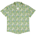 Dragon Weaving Inferno Lime Button Up Shirt Geek Nerd adult sizing Designs by Nathan fantasy prints