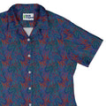 Dragon Weaving Inferno Retro Curvy Button Up Shirt Geek Nerd Designs by Nathan fantasy prints q225