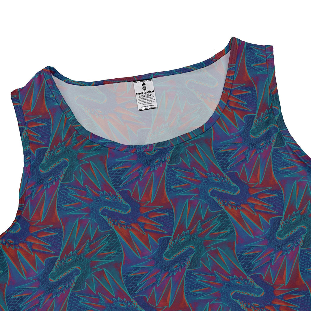 Dragon Weaving Inferno Retro Dress Geek Nerd Designs by Nathan fantasy prints lx - C