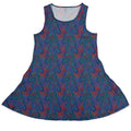 Dragon Weaving Inferno Retro Dress Geek Nerd Designs by Nathan fantasy prints lx - C