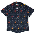 Dungeon Wall Button Up Shirt Geek Nerd adult sizing Design by Claire Murphy dnd & rpg print