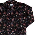 Episodic Camellia Bloom Long Sleeve Button Up Shirt Geek Nerd adult sizing Botany Print Design by Episodic