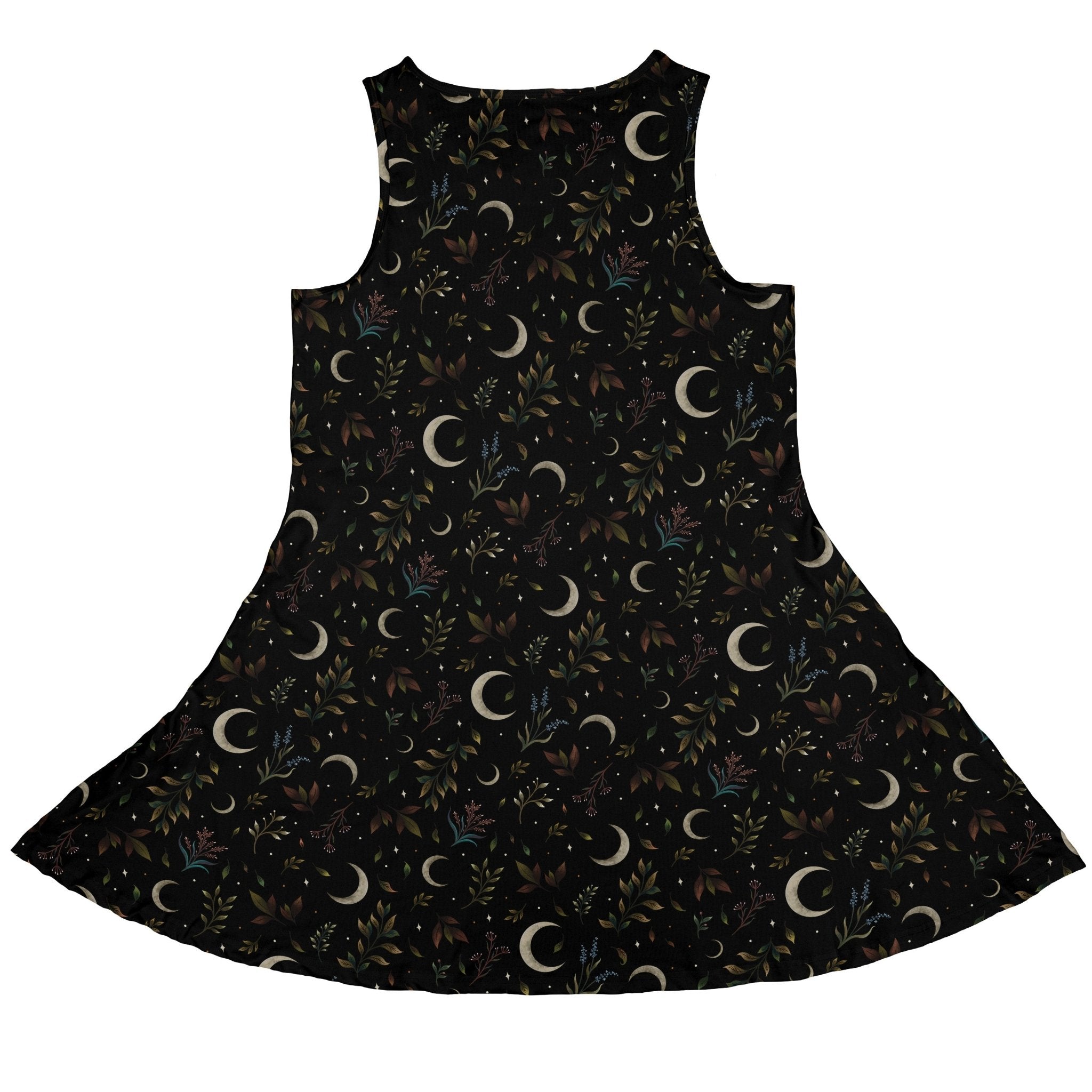 Episodic Crescent Moon Garden Dress Geek Nerd Botany Print Design by Episodic lx - C