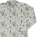 Episodic Mystical Collection Long Sleeve Button Up Shirt Geek Nerd adult sizing Botany Print Design by Episodic